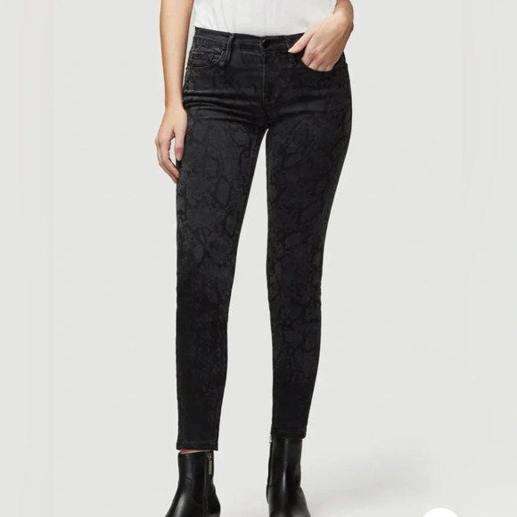 FRAME - Le Skinny Jeans De Jeanne Tonal Python Size 29 - Picture 1 of 11